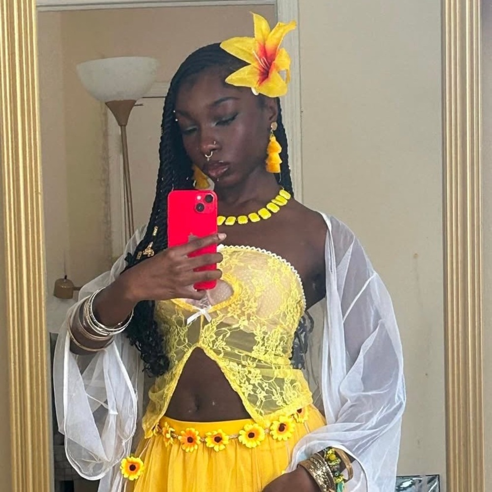 1 Earthy Boho yellow pinup Flower hair clips